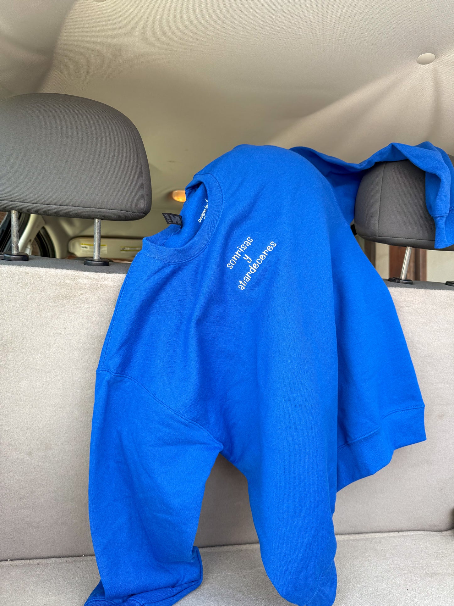 Sonrisas y atardeceres crewneck