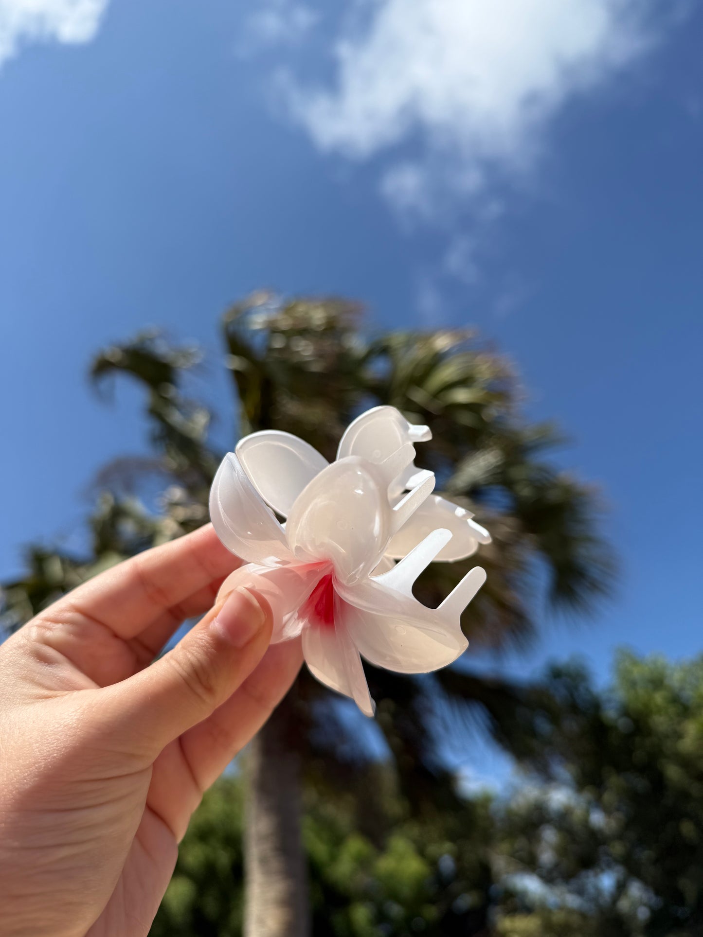 Flower hair claw