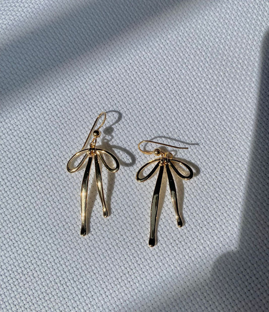 Lola bow earrings (French ear wires)