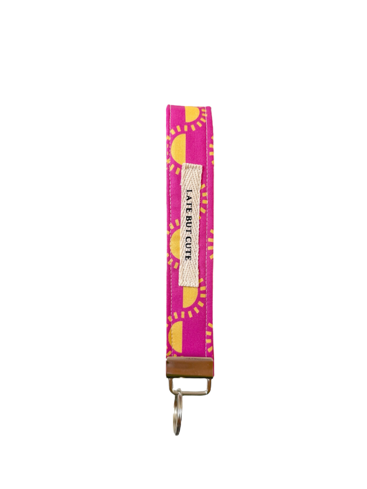 Late but cute wristlet keychain
