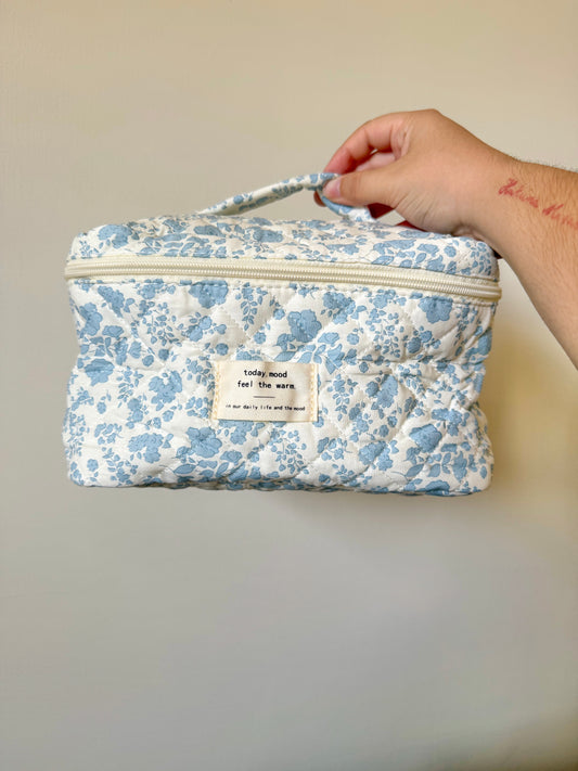 Floral large makeup bag