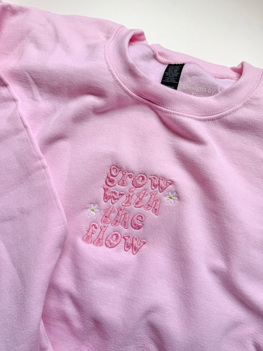 Grow with the flow crewneck