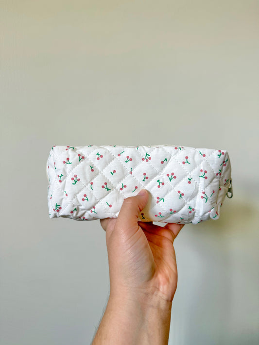 All around cherries small makeup bag