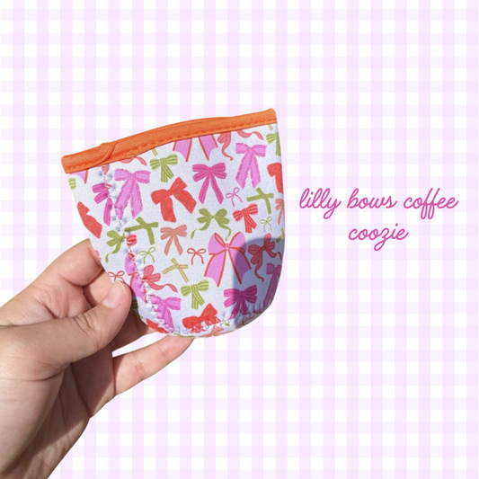 Cutesy ribbon cup sleeve