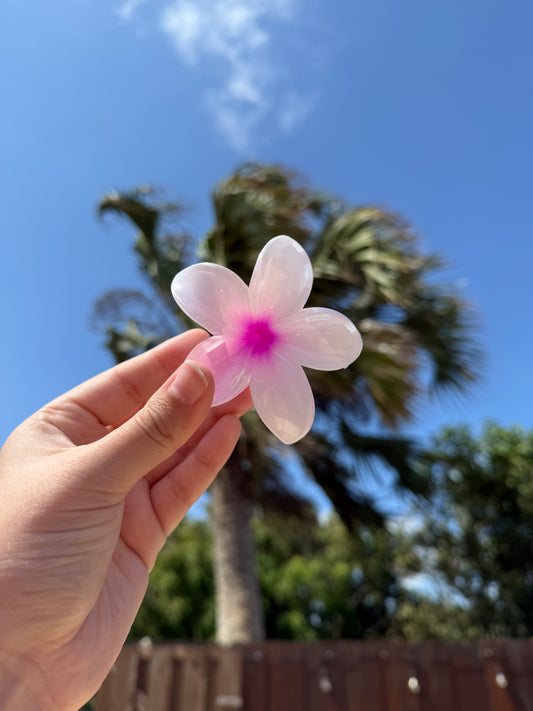 Flower hair claw