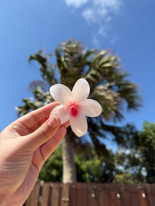 Flower hair claw
