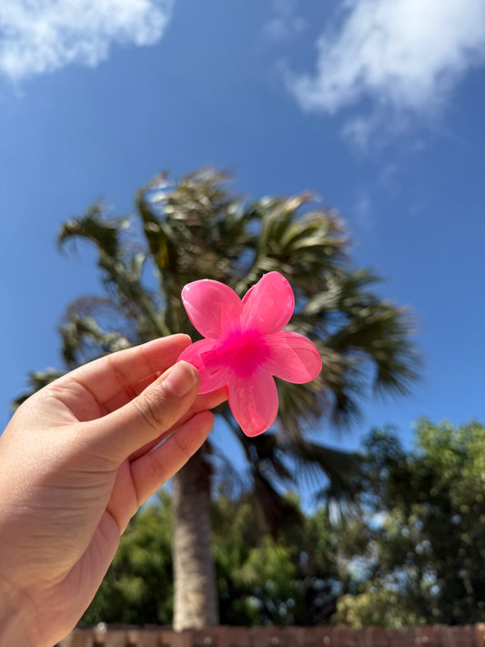 Flower hair claw