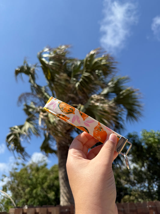 Lemon squeeze wristlet keychain