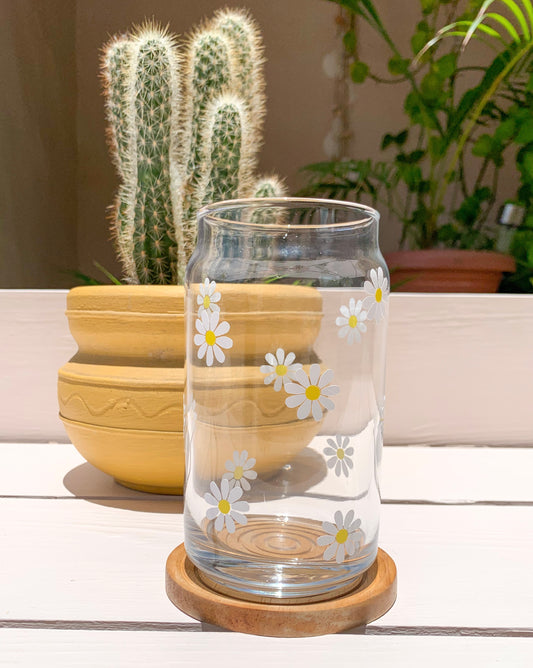 Daisy glass cup