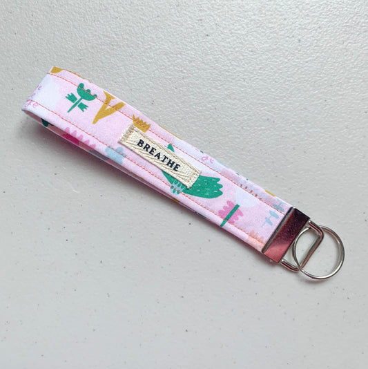 Breathe wristlet keychain