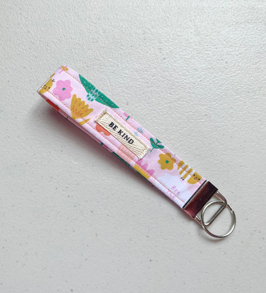 Be kind wristlet keychain