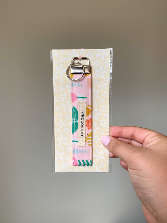 You got this wristlet keychain