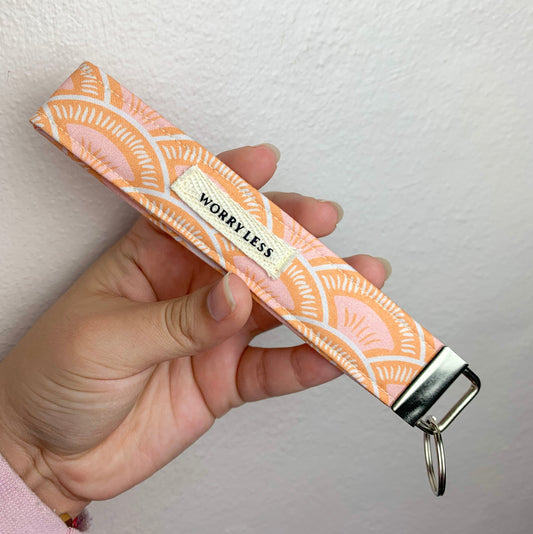 Worry less wristlet keychain