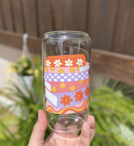 Booklover glass cup