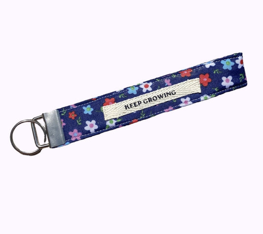 Keep growing wristlet keychain